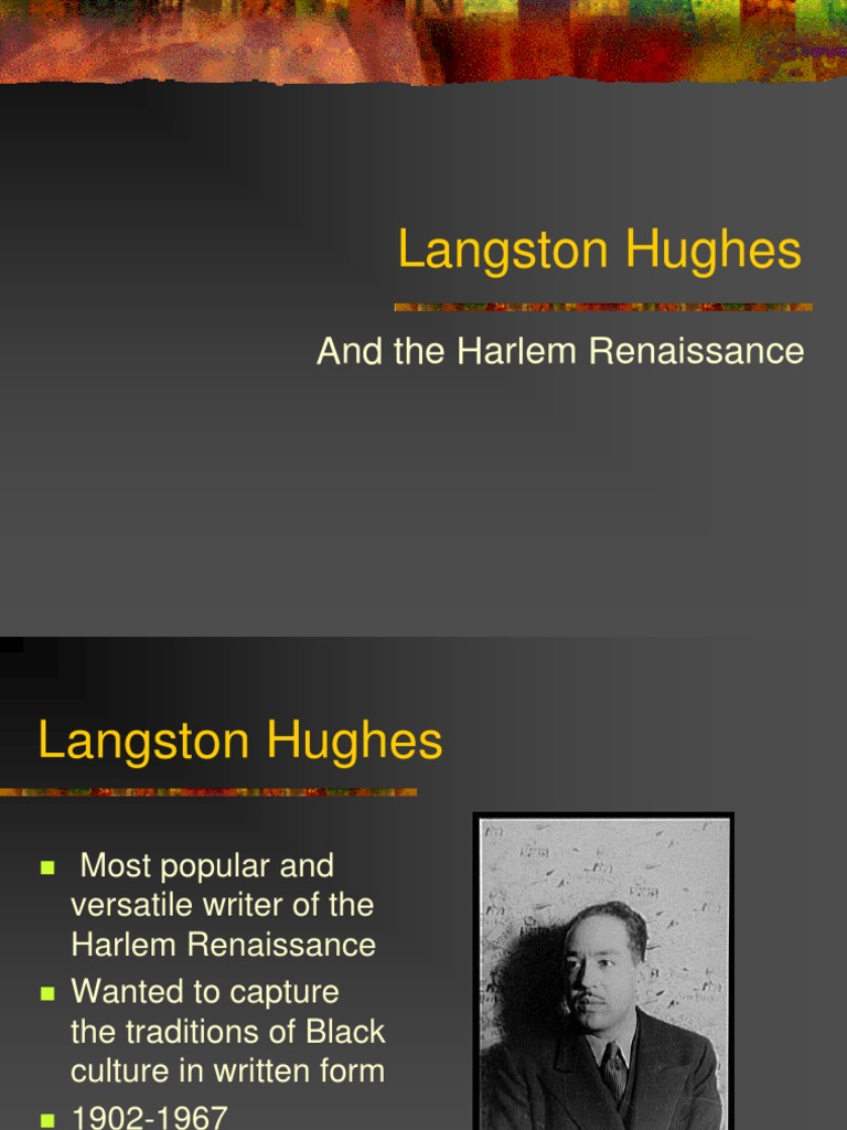 Langston Hughes: and The Harlem Renaissance | PDF | Classics