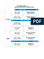 Jadual Bulan April