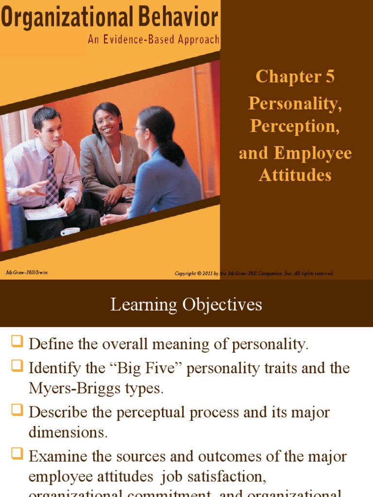 Personality Perception Attitudes | PDF | Job Satisfaction | Perception