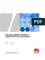 IManager M2000 V200R012 Optional Feature Description(EWBB2.1) V1.1(20120606)