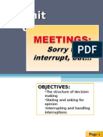 Effective Meetings Structure