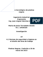 Investigacion 4.1normas de Seguridad e Higiene en El Diseño Del Área de Trabajo