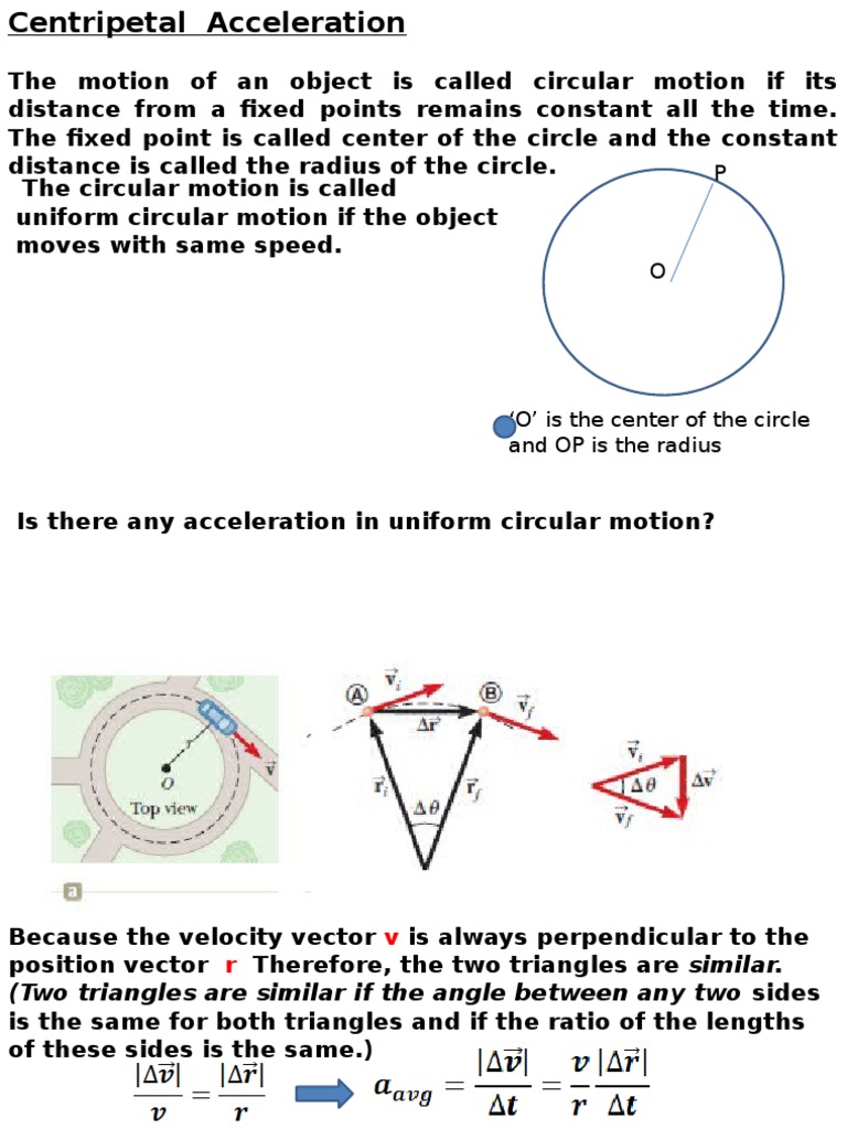 Centripetal Acceleration
