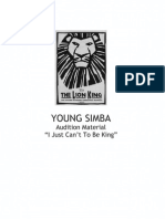 Young Simba Audition