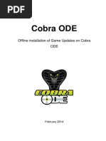 Cobra ODE: Offline Installation of Game Updates On Cobra ODE