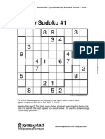 Jigsaw Sudoku by Krazydad