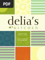 Delia's Kitchen New Breakfast Lunch Menu - Oak Park, IL