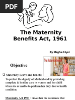 Maternity Benefits Act1961