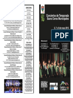 Programa Sacro 2015 Coros Municipales de Guatemala