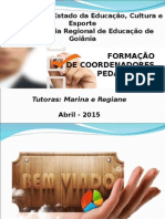 Formação Coordenadores Pedagógicos - Abril 2015