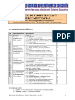 Listado de Competencias y Subcompetencias