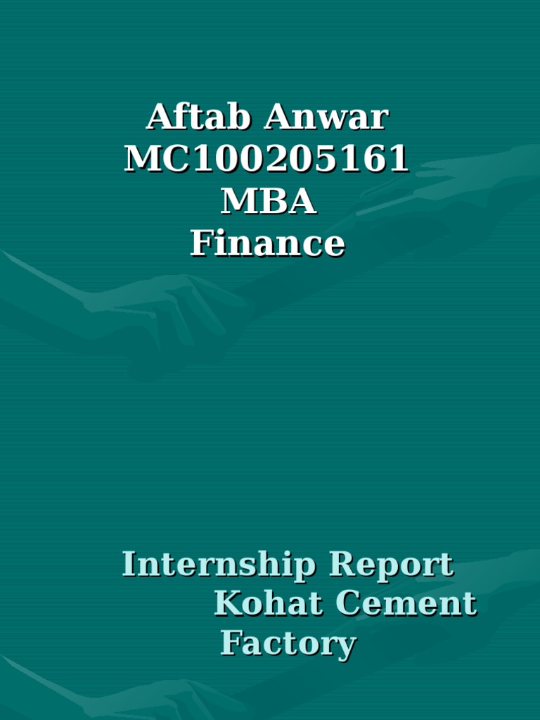 Kohat Cement Company, Presentation Slides Mc100205161 PDF Revenue