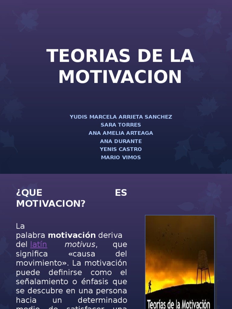Teorías Clave de la Motivación Laboral | PDF | Motivación | Motivacional