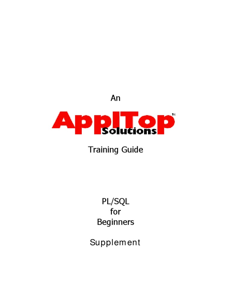 3 - PLSQL For Beginners | PDF | Computers