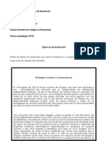 Ejercicio de Puntuación y Redacción para Universitarios