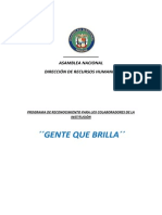 Programa Reconocimiento Gente Que Brilla