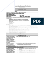 Elementary Education Lesson Plan Template Informational Phase