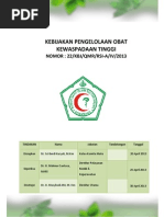 Pengendalian Resiko Pengelolaan Dan Penggunaan Obat High Pengendalian Resiko Pengelolaan Dan Penggunaan Obat High