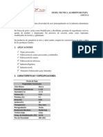 Ficha Tecnica Almidon de Papa PDF