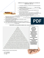 Exercícios sobre o período Paleolítico - Pré-história