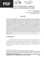 Docência Universitária e a Formação Pedagógica dos Professores Bacharéis..pdf