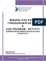 Senarai PTJ Dan Program Aktiviti Tahun 2014 PDF