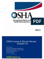 OSHA - Cranes and Derricks
