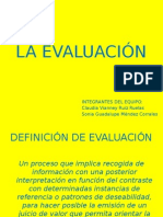 La Evaluación