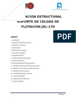 Evaluacion Estructural Estructura Soporte Celda de Flotacion Jkl-170 Ok