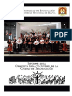 Informe Orquesta Infanto Juvenil