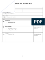 Lesson Plans - Week 10 PDF