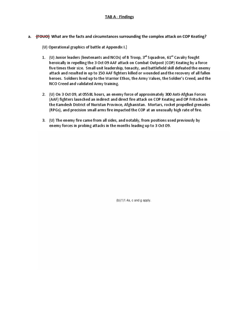 Heroic Defense at COP Keating | PDF | Intelligence, Surveillance ...