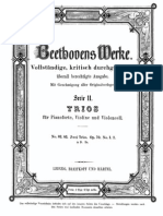 Beethoven Werke Breitkopf Serie 11 No 82 Op 70 No 1