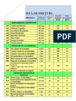 Lista Preturi Edenline