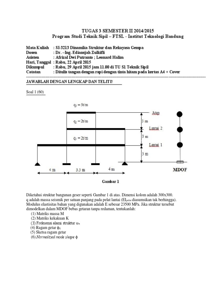 Tugas 2 Dinamika Struktur