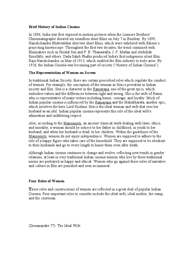 History Of Indian Cinema Pdf Bollywood Cinema Of India