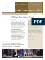 Corporate Governance Update (HIH)