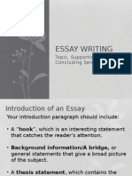Five Paragraph Essay - Introduction