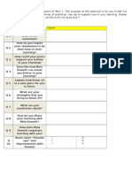 Student Tfel Reflection