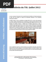 Bulletin du TSL - Juillet 2012 