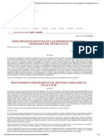 Estrategias de Procura en Las Empresas de Servicio Petrolero Del Estado Zulia - Procurement Strategies in Oil Services Companies at Zulia State - Molero - Venezuela - Coeptum