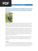 As 10 Lesões Mais Comuns Do Desporto