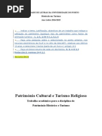 Religious Tourism and Cultural Heritage
