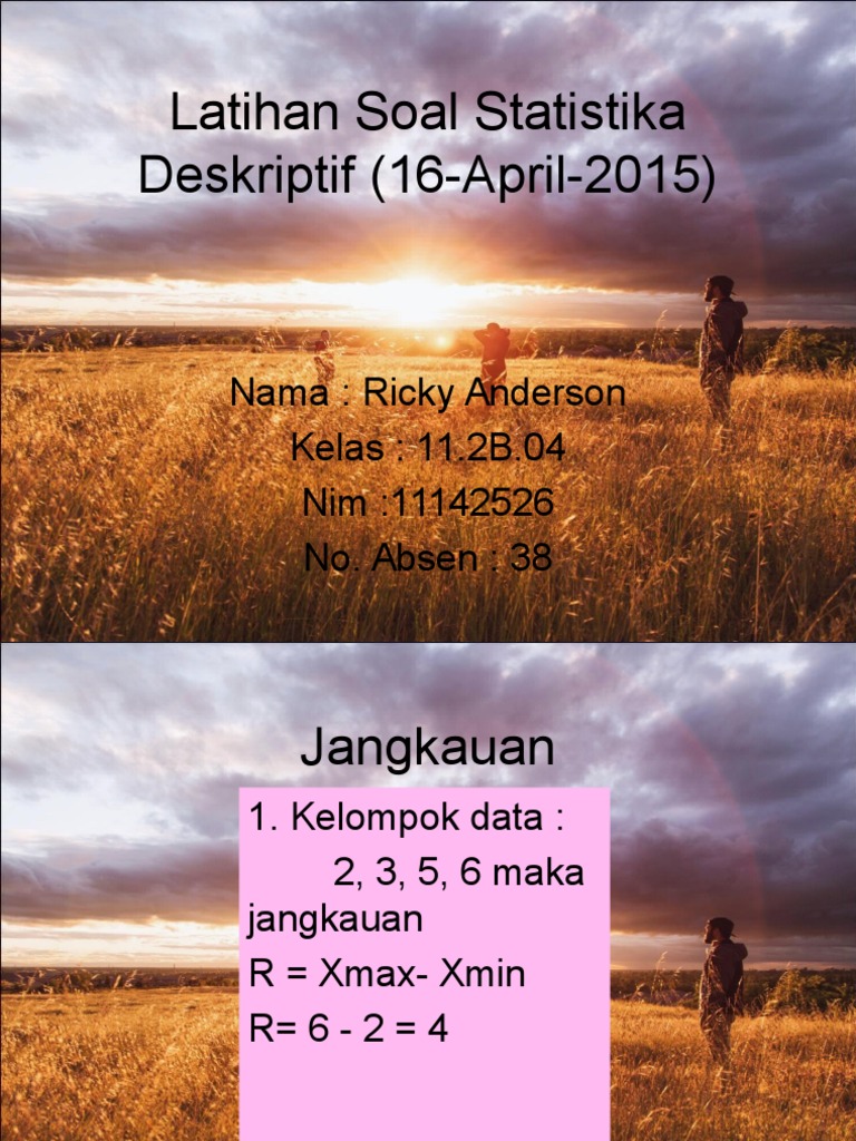 Soal Latihan Statistika Deskriptif | PDF