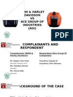 BMW and Harley Davidson VS ACE group of companies