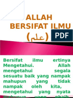 ALLAH BERSIFAT ILMU