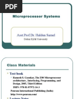 Microprocessor Systems: Asst - Prof.Dr. Haldun Sarnel