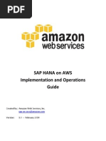 SAP HANA On AWS Implementation and Operations Guide