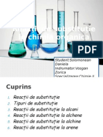 Reactii de Substitutie in Chimia Organica