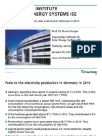 © Fraunhofer ISE Electricity Production From Solar and Wind in Germany in 2013 - Fraunhofer